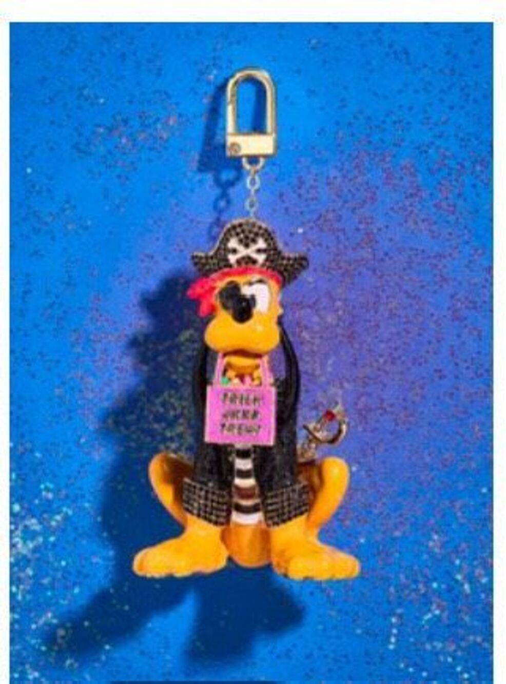 Baublebar Disney Pluto pirate dog  holiday Halloween bag charm/keychain glow
